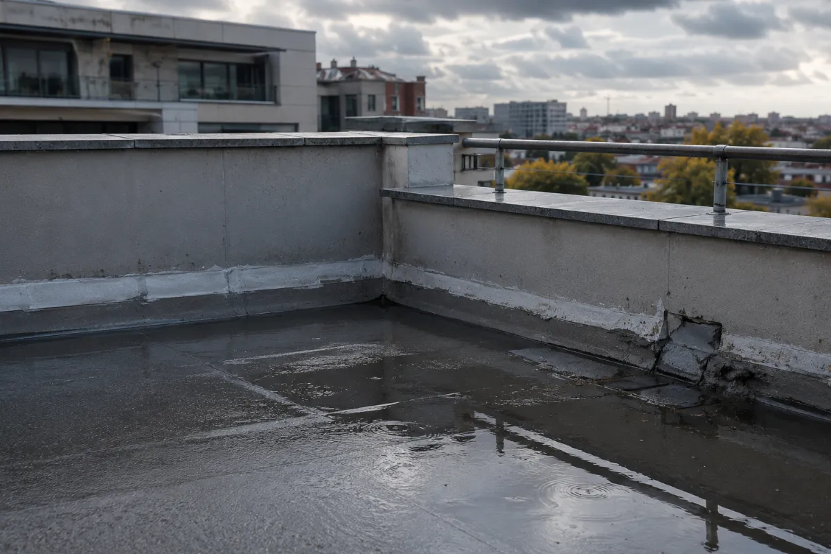 cubierta con deterioro en encuentros y puntos criticos que favorecen filtraciones de agua cubierta con deterioro en encuentros y puntos criticos que favorecen filtraciones de agua