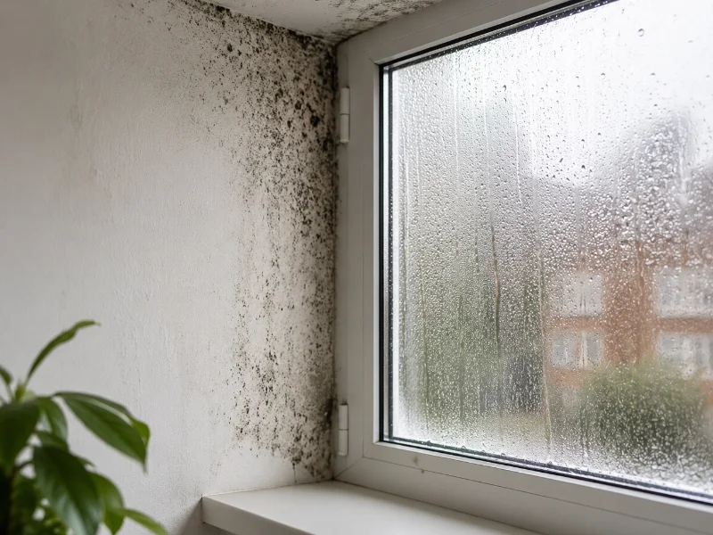 humedad por condensacion en ventana con aparicion de moho y exceso de humedad interior
